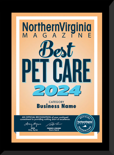 2024 Best Pet Care Plaque