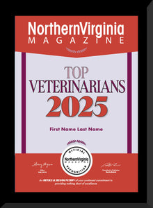 2025 Top Veterinarians Plaque