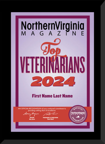 2024 Top Veterinarians Plaque