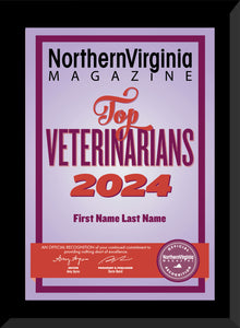 2024 Top Veterinarians Plaque