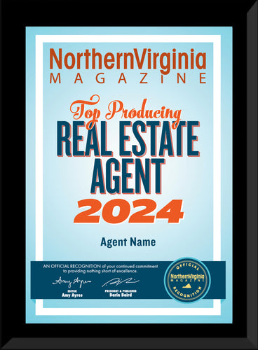 2024 Top Producing Real Estate Agent Plaque