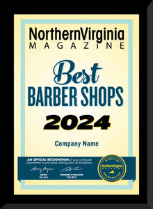 2024 Best Salon/Best Barber Shop Plaque