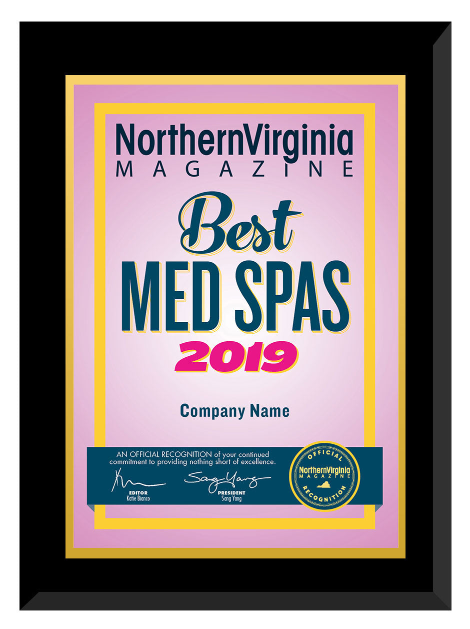 2019 Best Med Spas Plaque