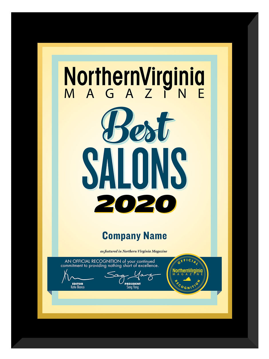 2020 Best Salons Plaque