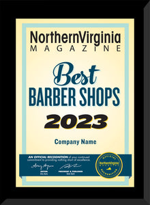 2023 Best Salon/Best Barber Shop Plaque