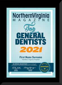 2021 Top Dentist Plaque