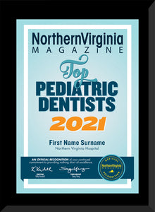 2021 Top Dentist Plaque