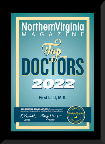 2022 Top Doctors Plaque