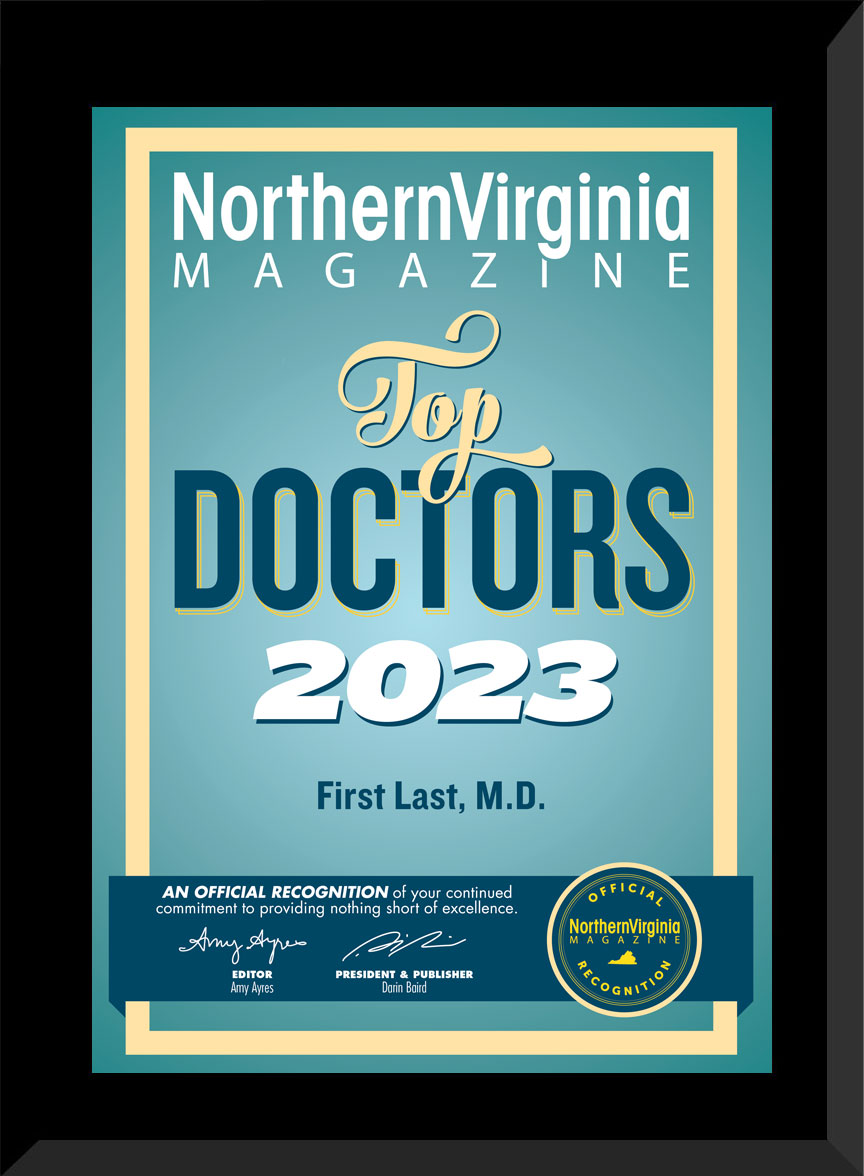 2023 Top Doctors Plaque
