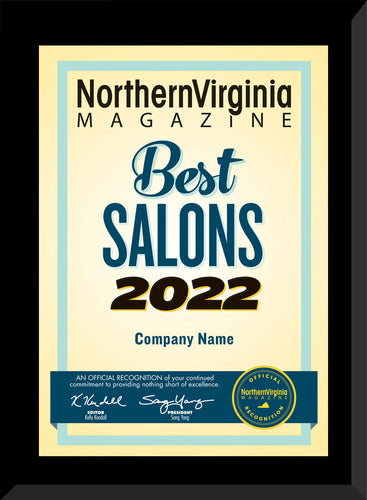 2022 Best Salon/Best Barber Shop Plaque