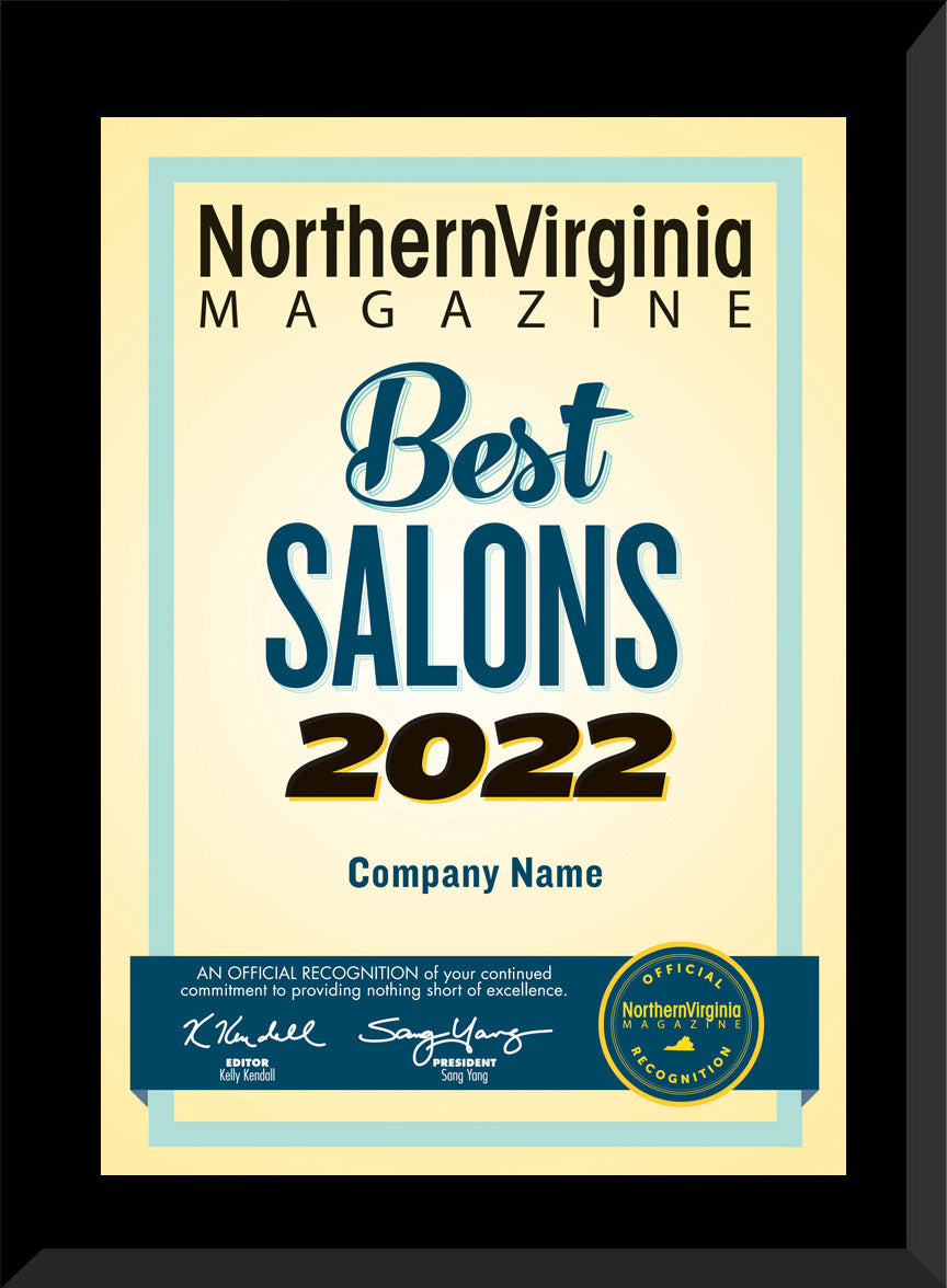 2022 Best Salon/Best Barber Shop Plaque