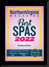 Load image into Gallery viewer, 2022 Best Med Spa/Spa Plaque