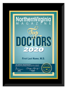 2020 Top Doctors Plaque
