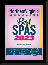 Load image into Gallery viewer, 2023 Best Med Spa/Spa Plaque