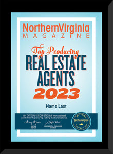 2023 Top Producing Real Estate Agent Plaque